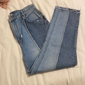 Two tone jeans